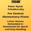 1812 Overture Easiest Elementary Piano Sheet Music