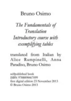 Basic Notions of Translation Theory