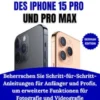 Benutzerhandbuch Für Die Kamera Des Iphone 15 Pro Und Pro Max