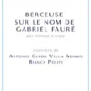 Berceuse sur le nom de Gabriel Fauré