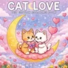 Cat Love: Coloring Book for Adults and Teens Featuring Adorable Pets with Easy and Simple Designs for Relaxation