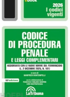 Codice di procedura penale e leggi complementari