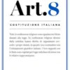 Costituzione italiana: articolo 8