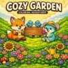 Cozy Garden: Coloring Book for Adults and Teens Featuring Super Cute Gardens with Easy and Simple Designs for Relaxation