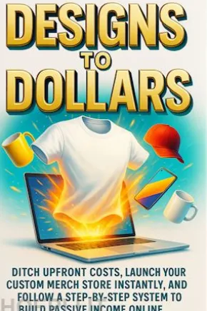 Designs to Dollars: Ditch upfront costs, launch your custom merch store instantly, and follow a step-by-step system to build passive income online