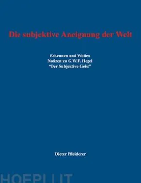 Die subjektive Aneignung der Welt