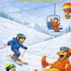 Drei Freunde im Schnee