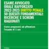 Esame avvocato - orale rafforzato 2022-2023 - Diritto penale