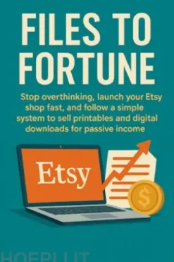 Files to Fortune: Stop overthinking, launch your Etsy shop fast, and follow a simple system to sell printables and digital downloads for passive income