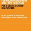 Formulario ragionato degli atti giudiziari per l'esame scritto di avvocato