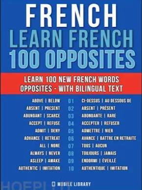 French - Learn French- 100 Opposites
