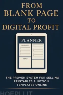 From Blank Page to Digital Profit: The Proven System for Selling Printables & Notion Templates Online