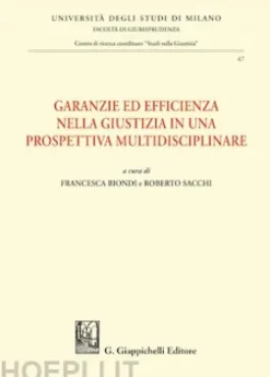 Garanzie ed efficienza nella giustizia in una prospettiva multidisciplinare - e-Book