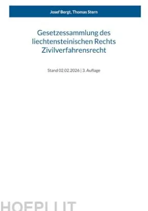 Gesetzessammlung des liechtensteinischen Rechts - Zivilverfahrensrecht