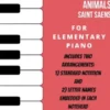 Hens and Roosters Carnival of the Animals Elementary Piano Sheet Music Combo
