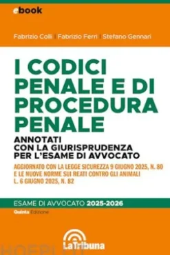 I codici penale e di procedura penale annotati con la giurisprudenza per l'esame di avvocato