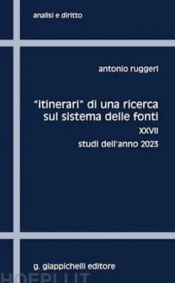 'Itinerari' di una ricerca sul sistema delle fonti - e-Book