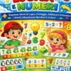 Logica e Numeri per Bambini; Sequenze, Giochi di Logica, Conteggio, Addizioni e Sottrazioni | Libro di Attività Educative per Bambini 3-6 Anni