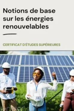 Notions de base sur les énergies renouvelables