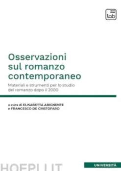 Osservazioni sul romanzo contemporaneo