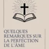 Quelques remarques sur la perfection de l'âme