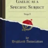 Scottish Gaelic as a Specific Subject