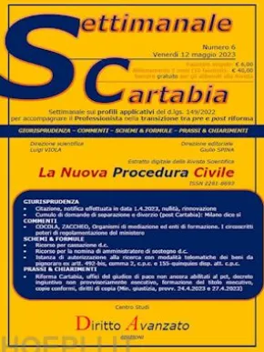 SETTIMANALE CARTABIA n. 6 - Venerdì 12.5.2023