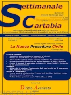 SETTIMANALE CARTABIA n. 8 - Venerdì 26.5.2023