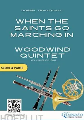 Sheet Music for Woodwind Quintet "When The Saints Go Marching In" score & parts