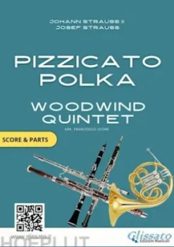 Sheet Music for Woodwind Quintet "Pizzicato Polka" (score & parts)
