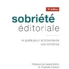 Sobriété éditoriale 2ème édition