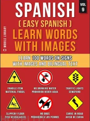 Spanish ( Easy Spanish ) Learn Words With Images (Vol 9)