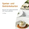 Speise- und Getränkekarten