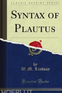 Syntax of Plautus