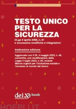 Testo Unico per la Sicurezza - Tredicesima edizione
